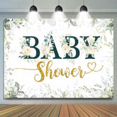 Lofaris Elegant white rose Baby Shower party backdrop for girl